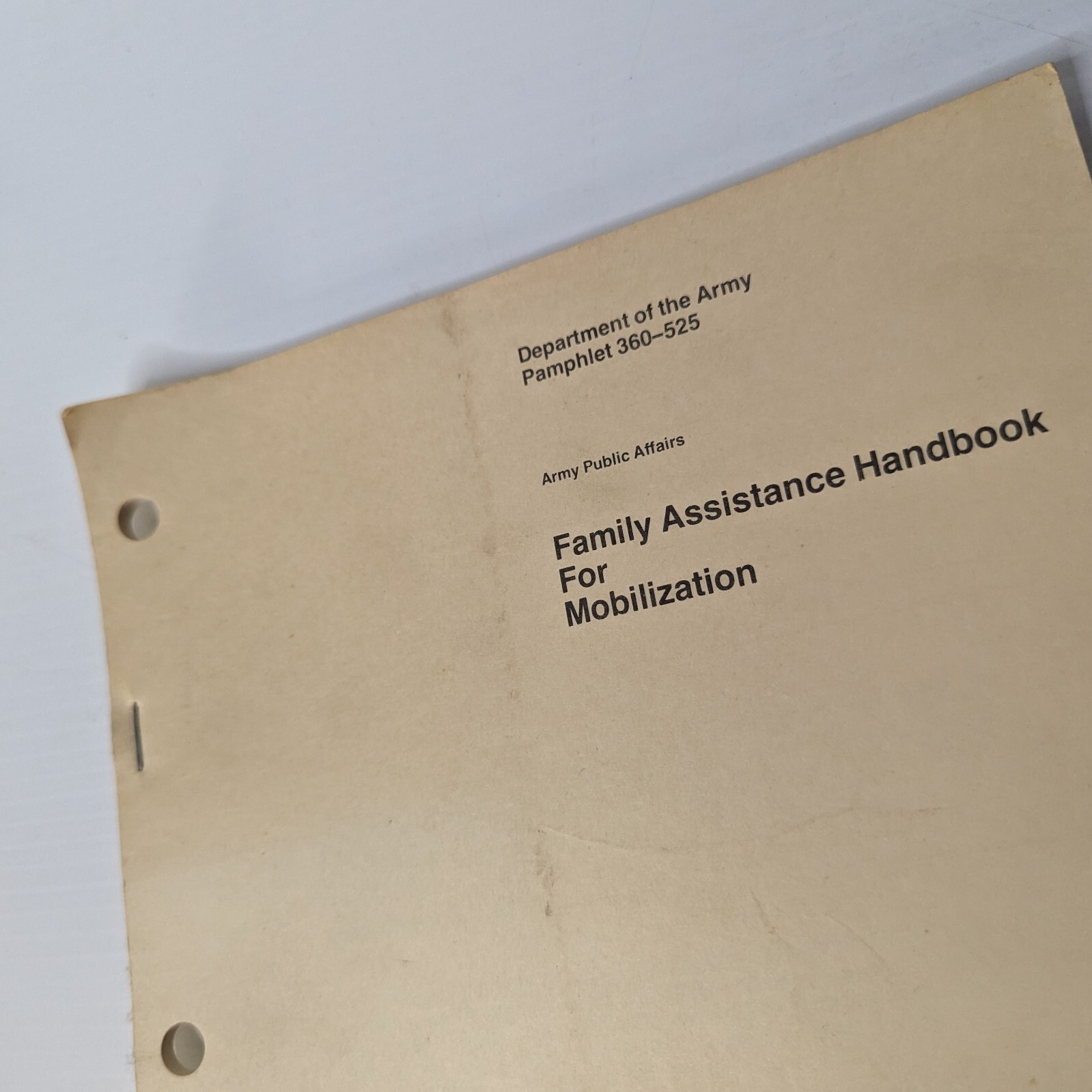 Army Public Affairs Family Assistance Handbook For Mobilization