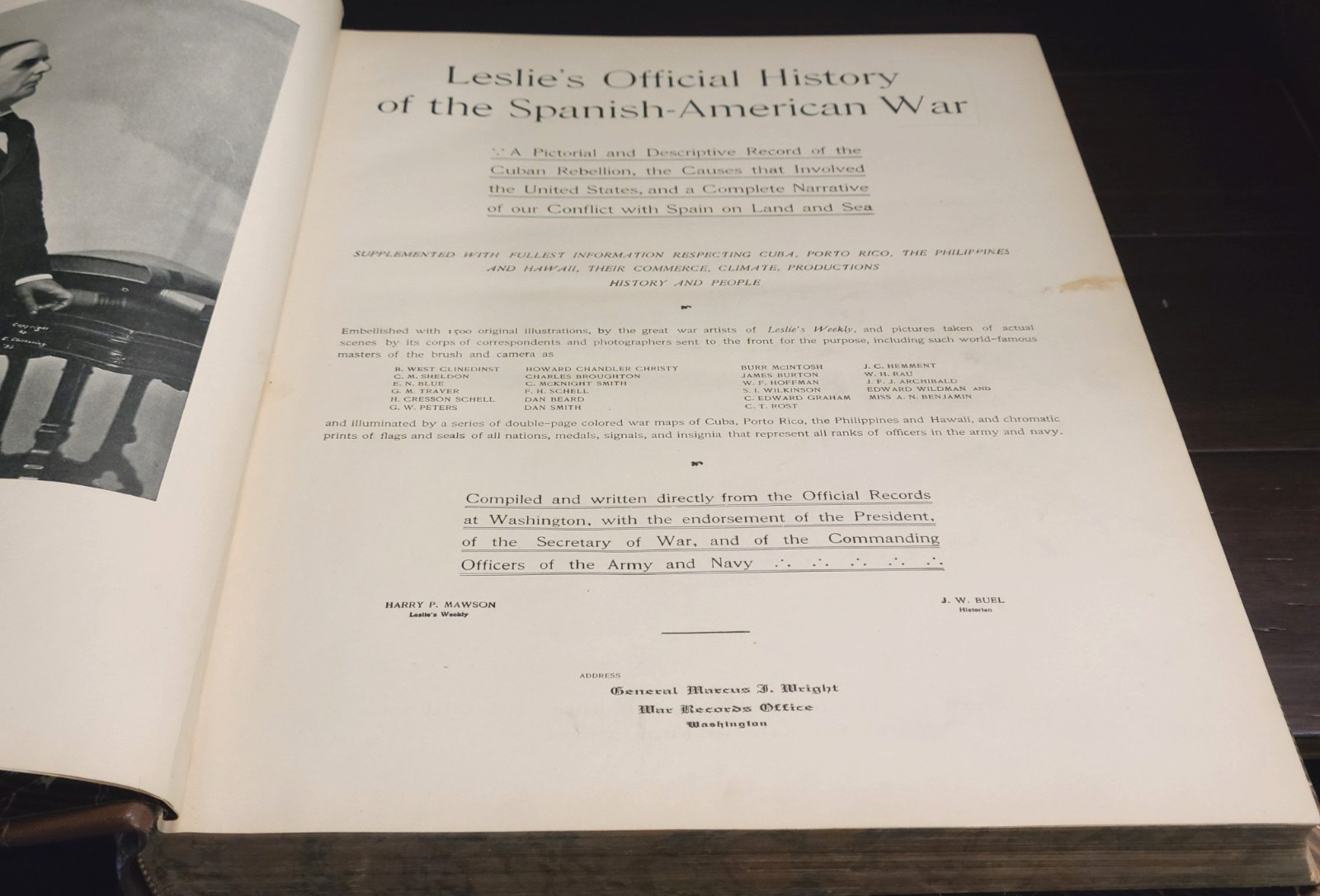 Leslie’s Official History of the Spanish-American War by General Marcus J Wright