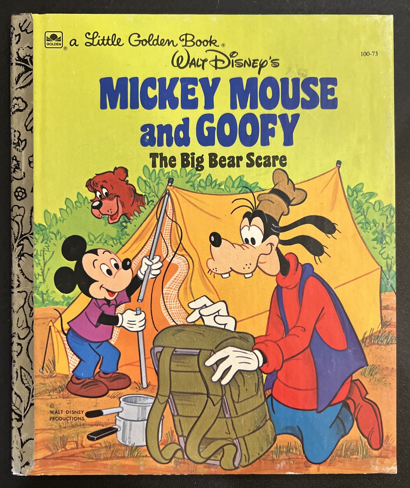 Vintage A Little Golden Book Disneys Mickey Mouse And Goofy The Big Bear #2067
