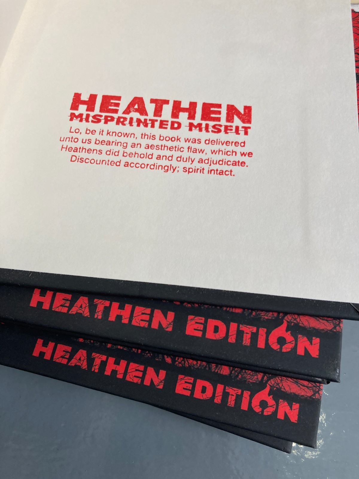The Raven Literary Historical Commentary (Heathen Edition) HC MISPRINTED MISFIT