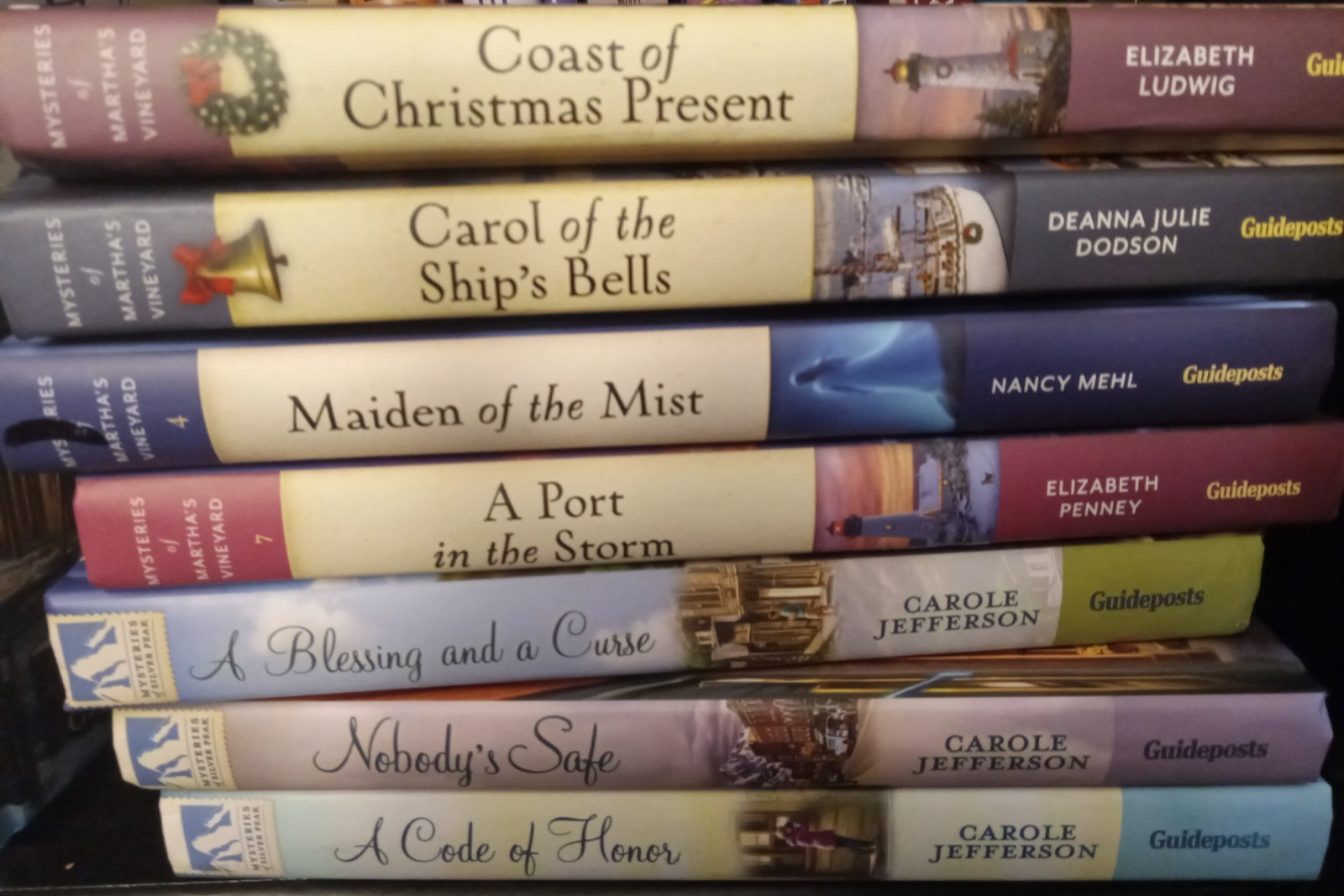 Mix of Guidebook Series Mysteries on Martha’s Vineyard, Silver Peak, BH Library