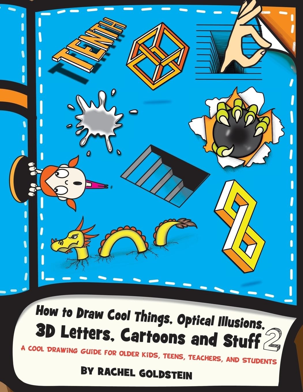 How to Draw Cool Things, Optical Illusions, 3D Letters, Cartoons and Stuff 2…