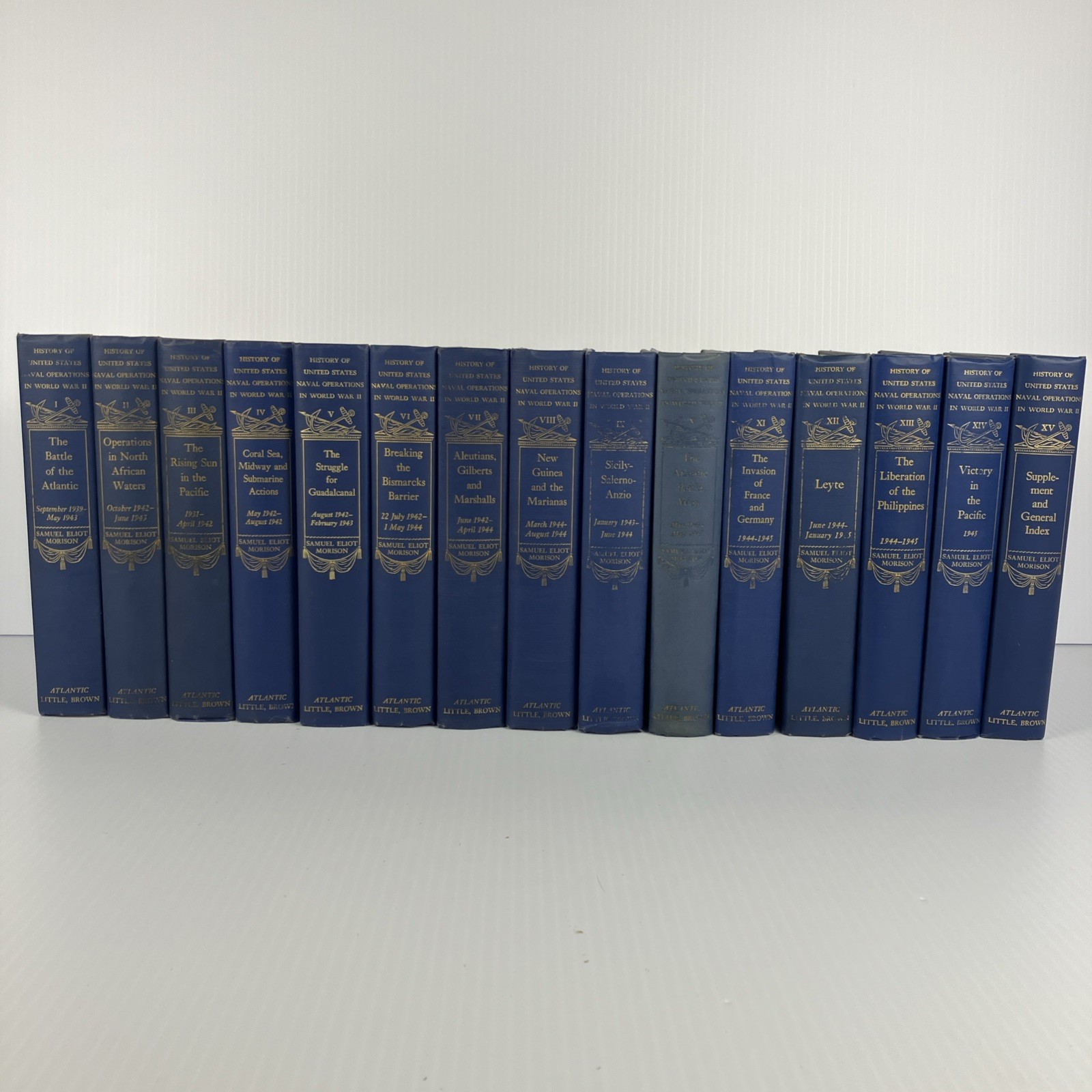 History of United States Naval Operations in World War II Complete 15 Volume Set