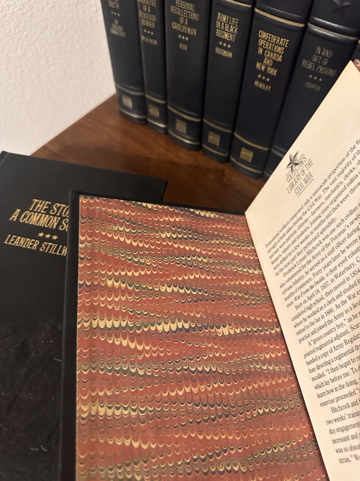 Time Life Collector’s Library of the Civil War Leather Bound Set Lot of 20