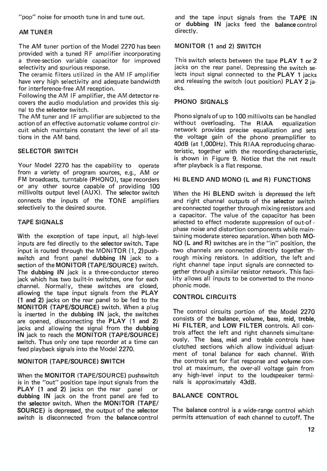 Marantz 2270 Receiver Service & Owners Manual BUNDLE – WIRE BOUND – TOUGH COVERS