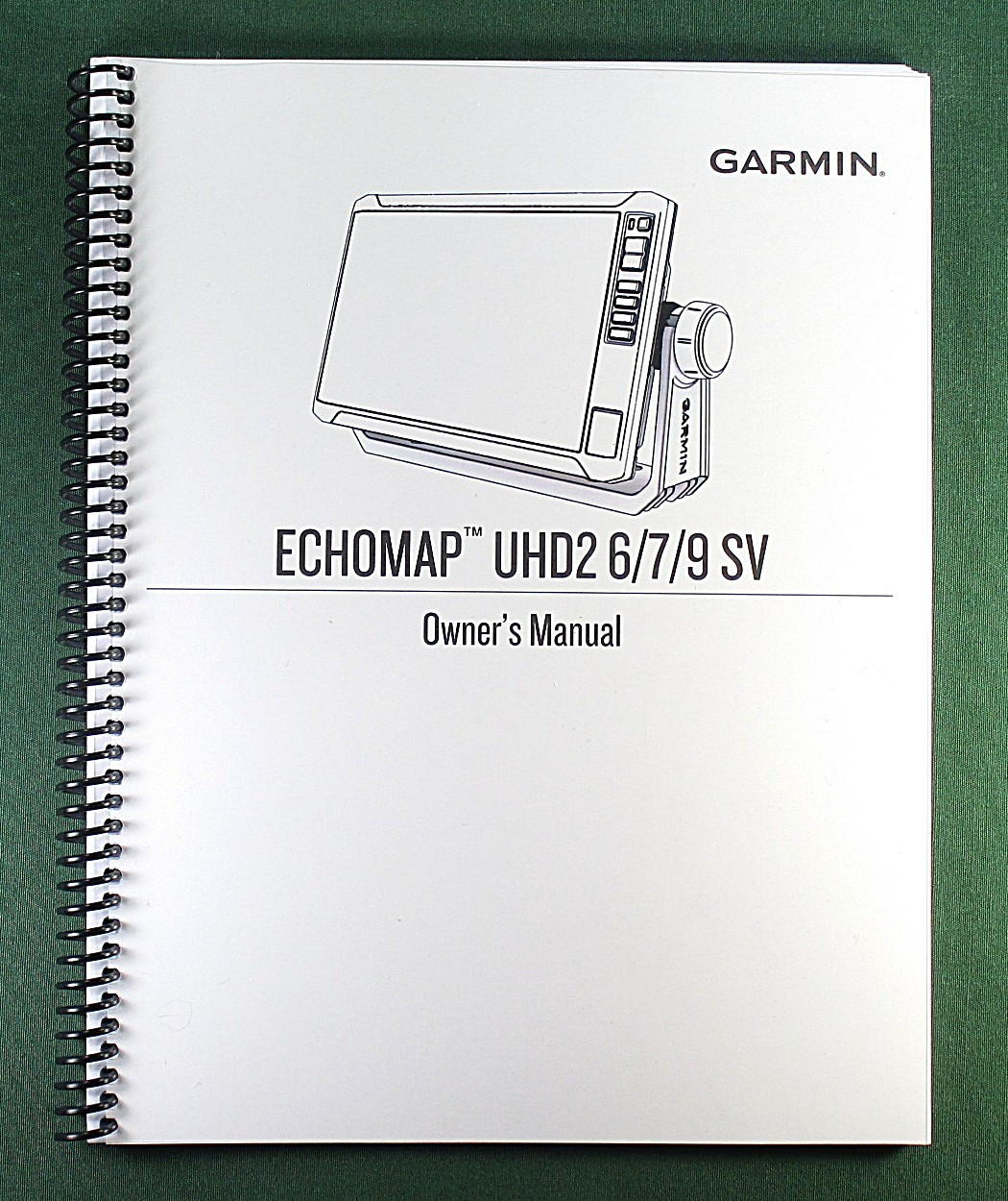 Garmin Echomap UHD2 94sv Owner’s Manual: Full Color 180 Pages & Clear Covers