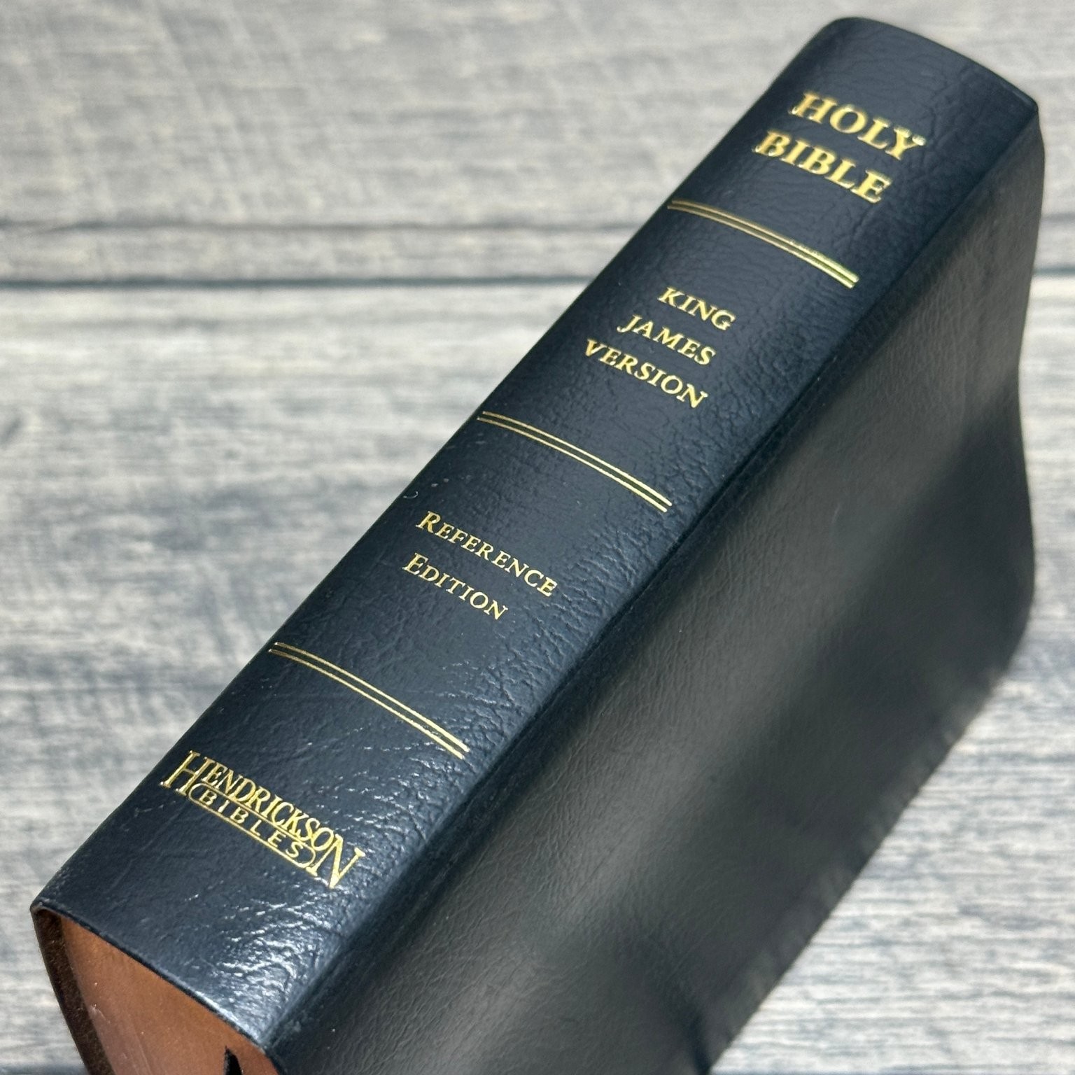 Holy Bible KJV Large Print Compact Reference Edition Hendrickson Bonded Leather