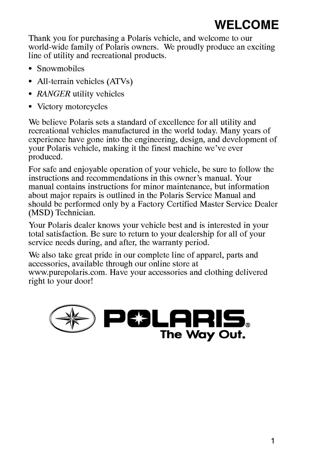 POLARIS Sportsman 500 EFI Owners Manual 2006, – COVERED – XL FOLDOUT PAGES