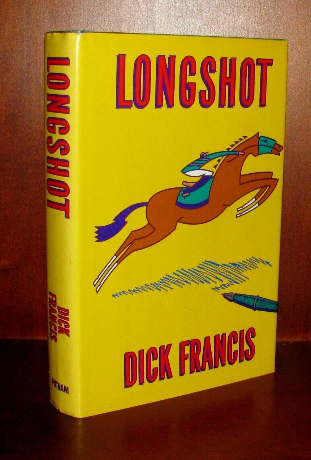 Longshot by Dick Francis 1990 1st Edition Hardcover with Dust Jacket Putnam Myst