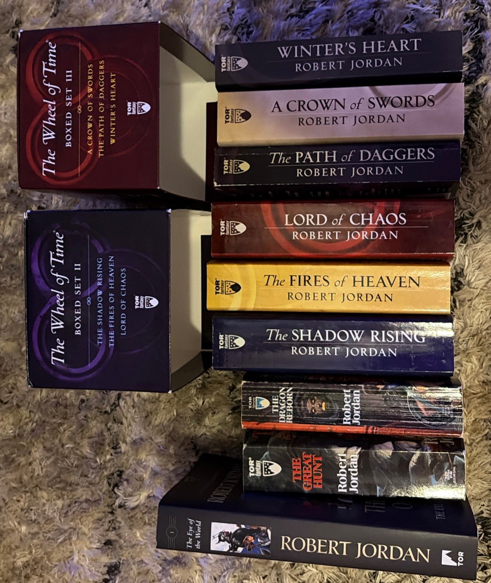 Lot Of 9 Wheel of Time by Robert Jordan 2 Box Sets
