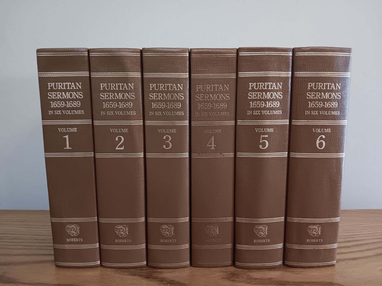 Puritan Sermons Complete 6 Volume Set Richard Owen Roberts Rare & Inscribed