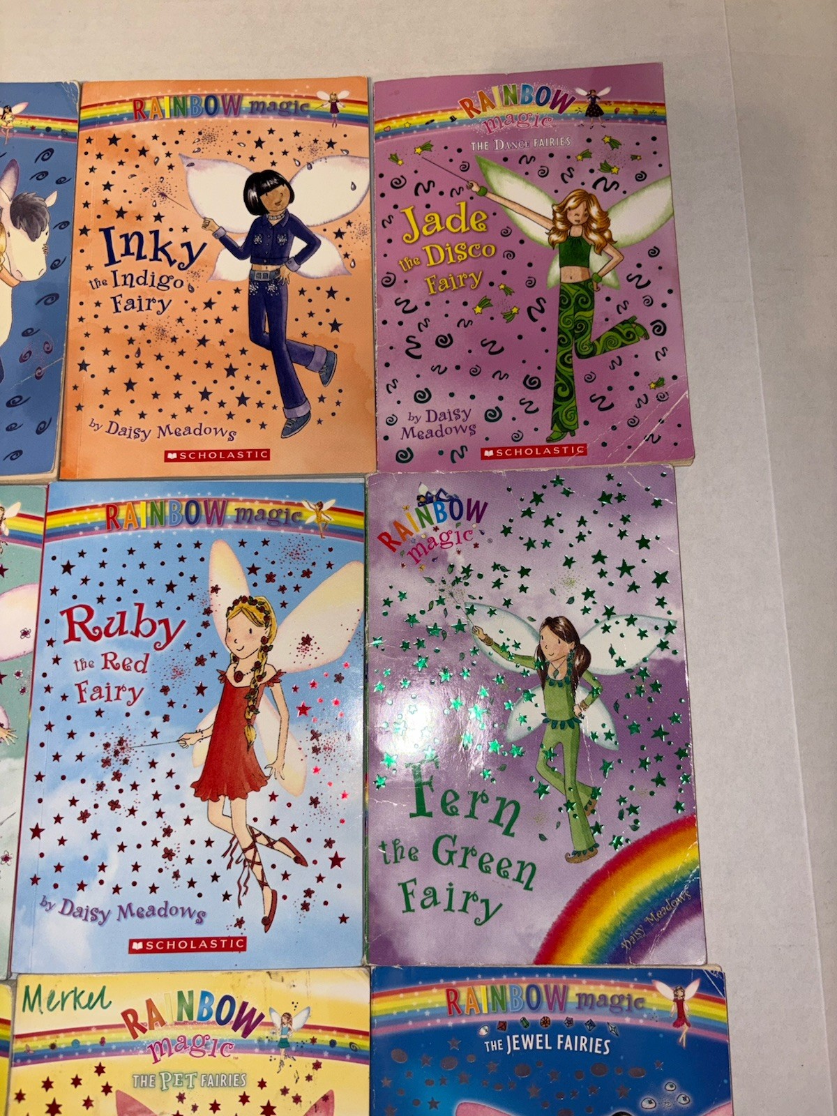Rainbow Magic Lot of 9 Fairy Series By Daisy Meadows Reading Good Condition