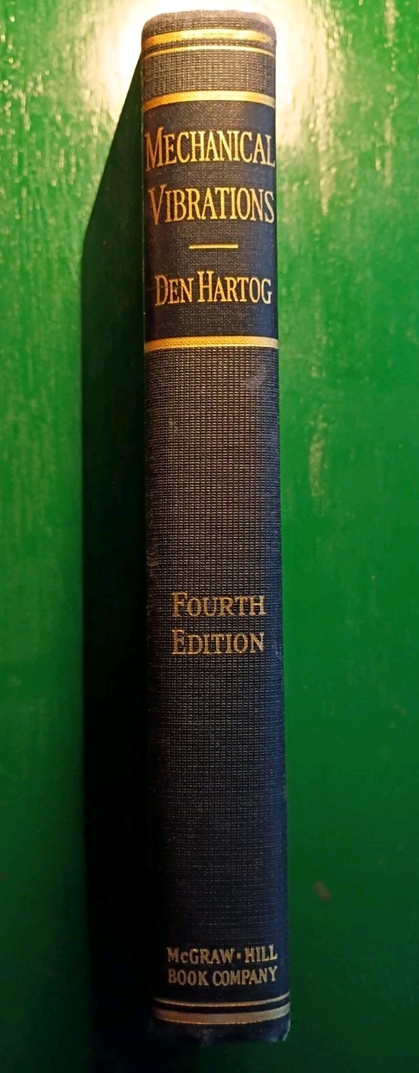 Mechanical Vibrations Den Hartog 1956 Fourth Edition Engineering McGraw-Hill