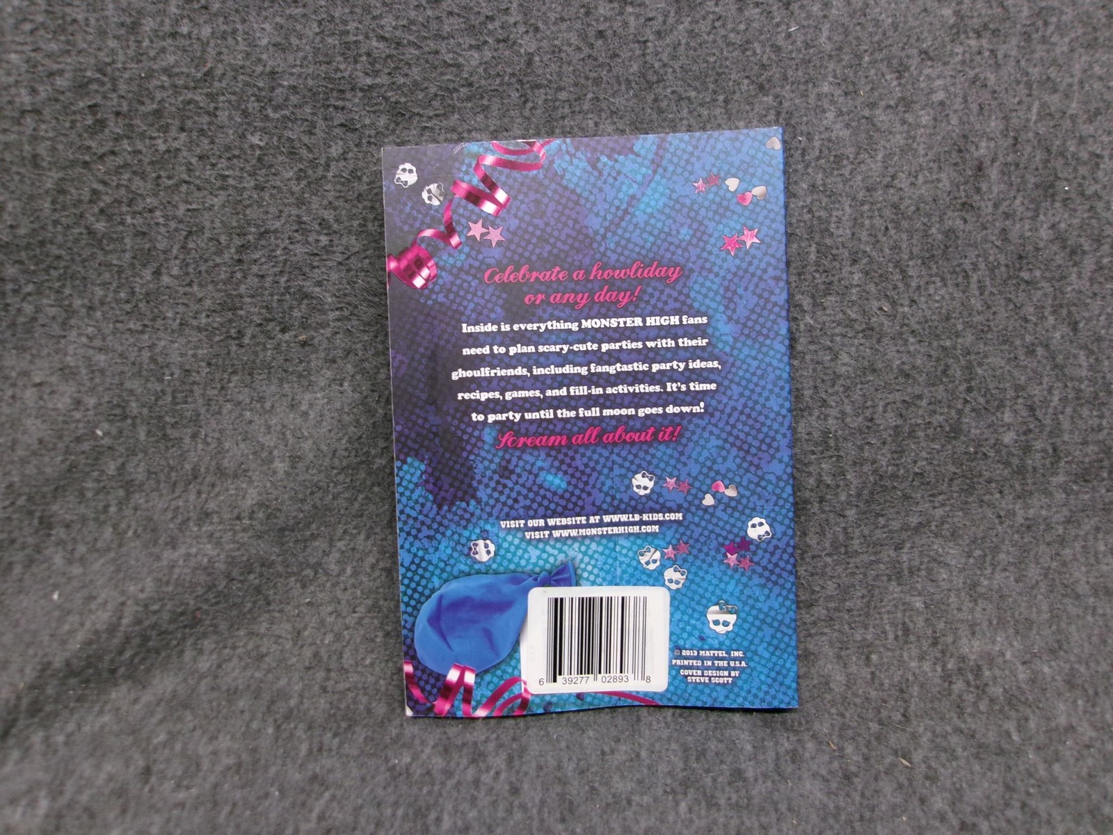 Monster High Pretty Scary Parties Activity Journal for Ghouls Paperback 2013