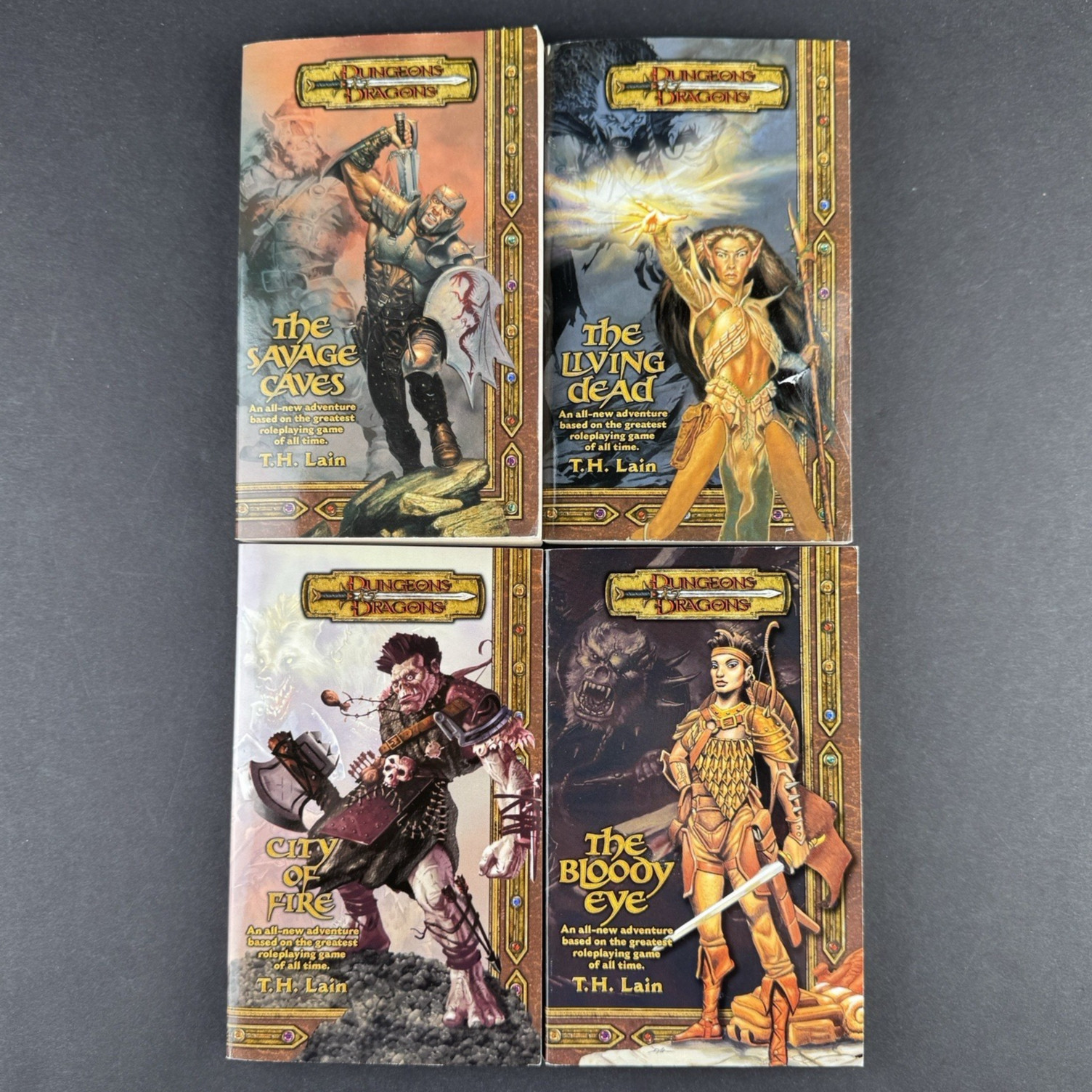 Dungeons & Dragons T.H. Lain 4 Iconic Series Paperback Novels Lot D&D