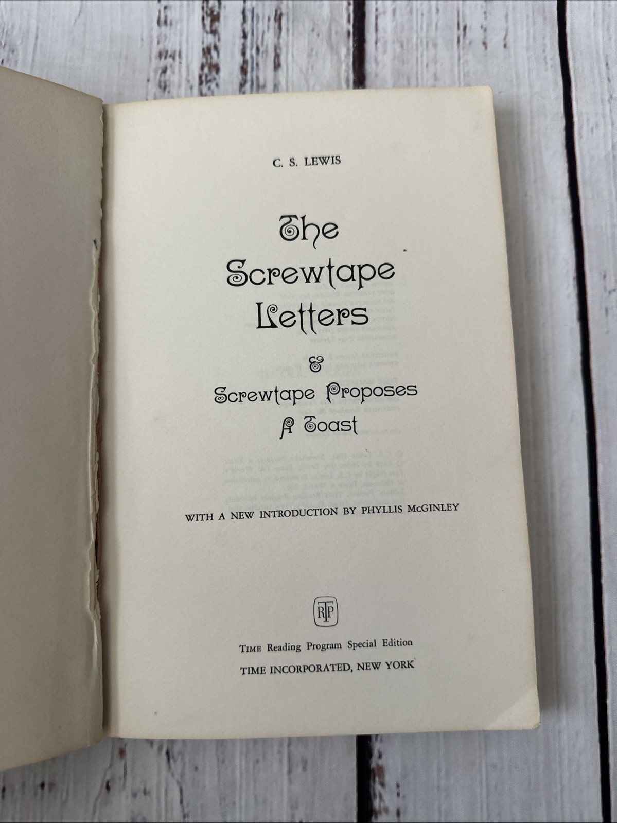 The Screwtape Letters, C.S. Lewis, 1963 Time-Life Edition PB