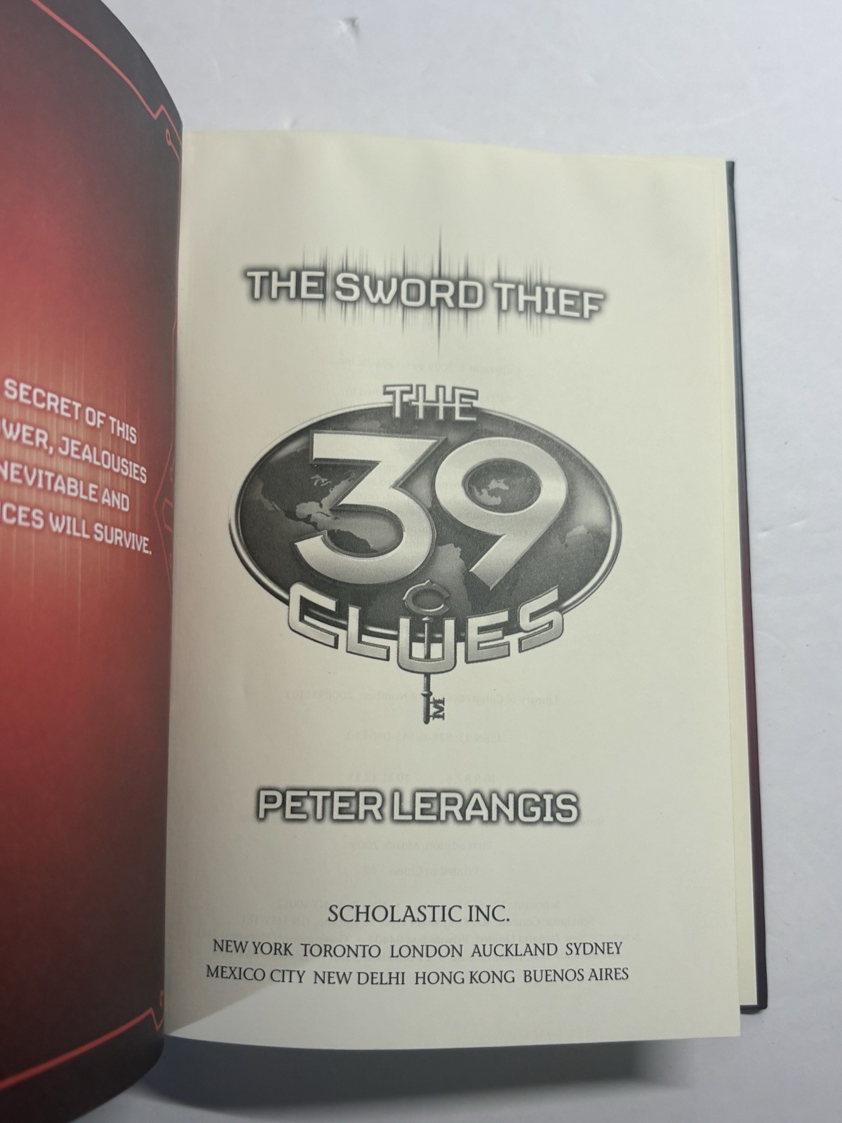 39 Clues Books 1, 2, 3, 8 and 10