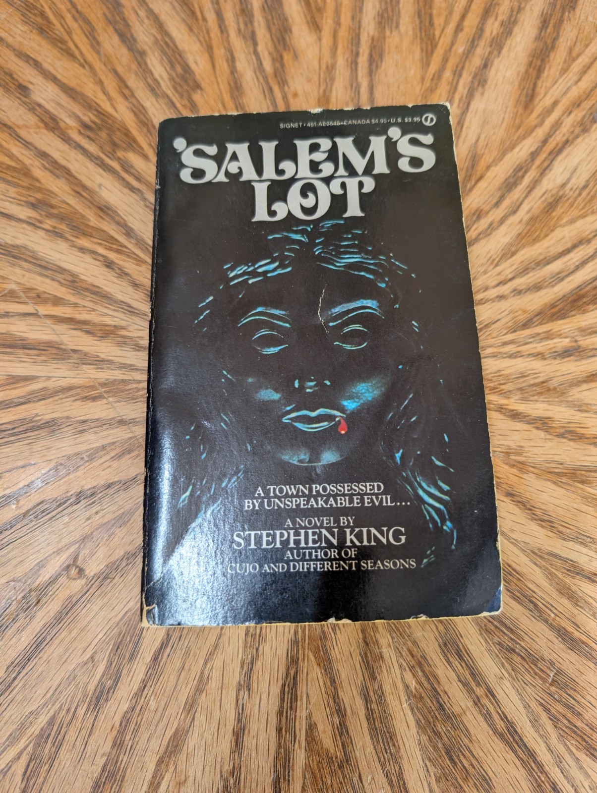 Salem’s Lot Stephen King Paperback Book 1st Signet Printing August 1976 Horror