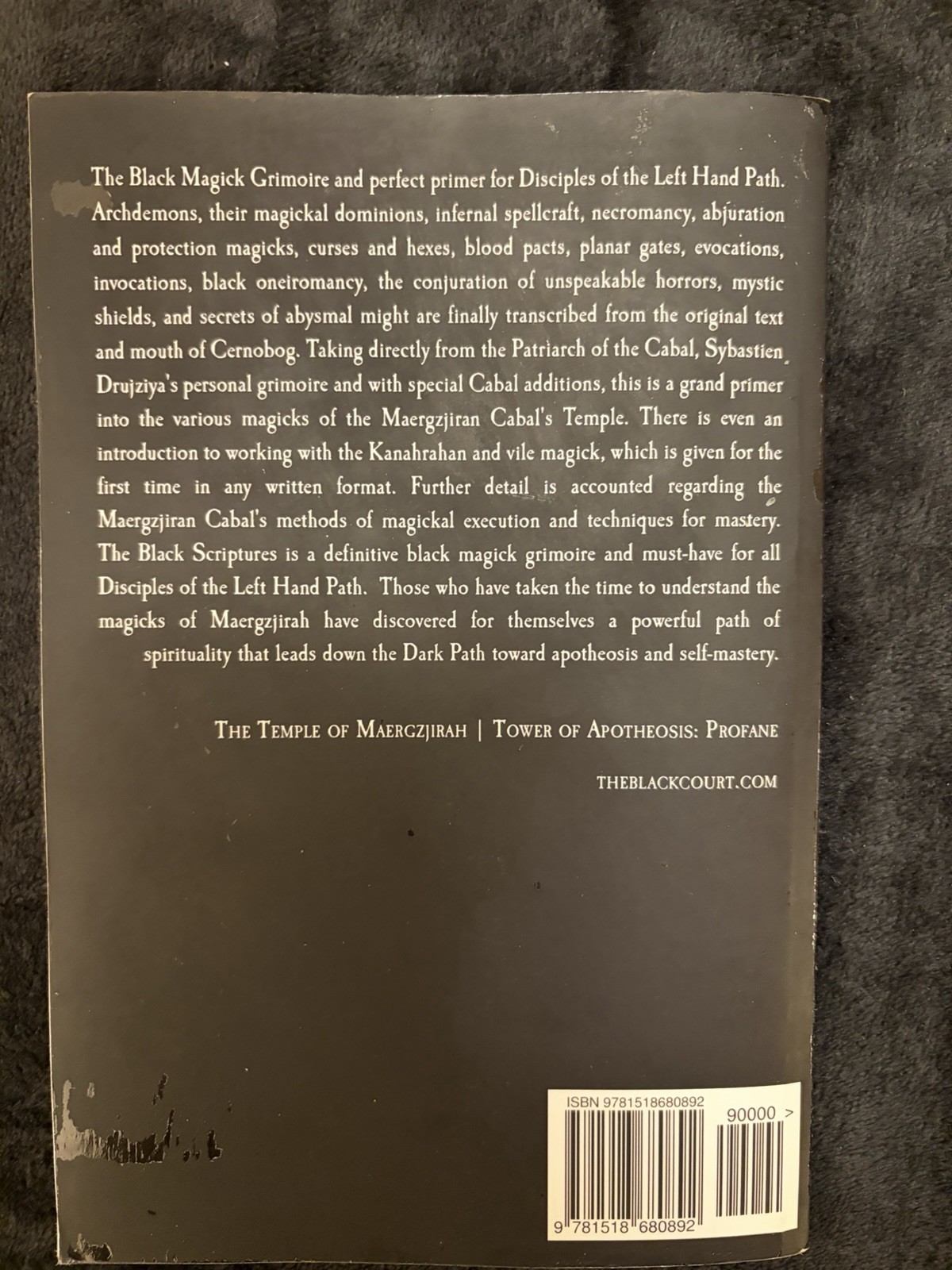 The Black Scriptures Foundational Rituals Of Maergzjiran Magick