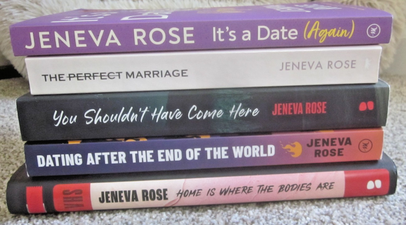 JENEVA ROSE BOOK LOT / 4SC+1HC / THRILLER~SUSPENSE / 2020-2025