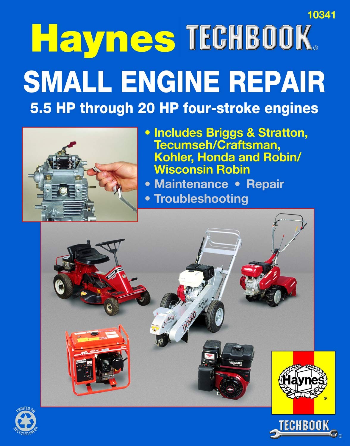 Small Engine Repair for 5.5HP thru 20HP Haynes Techbook