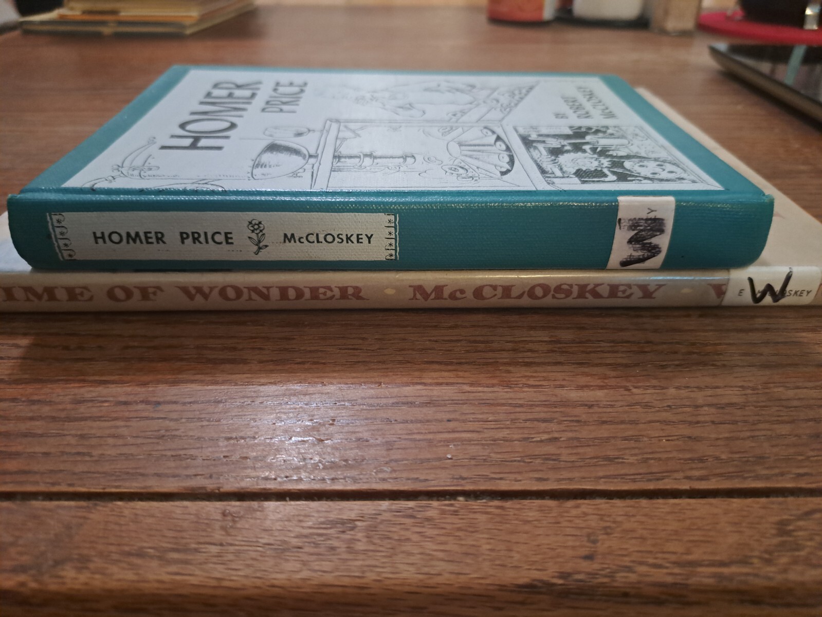 Lot 2 Vintage Homer Price, Time Of Wonder, Robert McCloskey. Hardcover 6th print