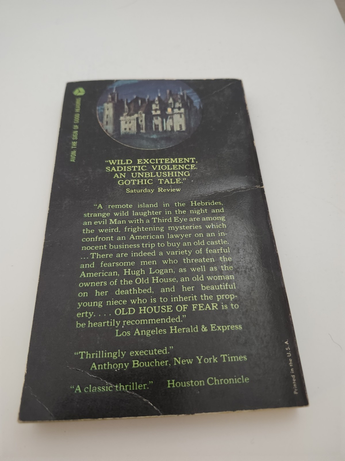 Old House of Fear by Russell Kirk (1965 vintage paperback , Gothic Romance)