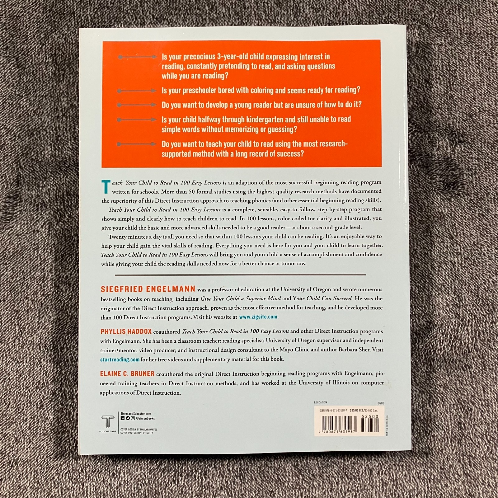 Teach Your Child to Read in 100 Easy Lessons Siegfried Engelmann Second Edition