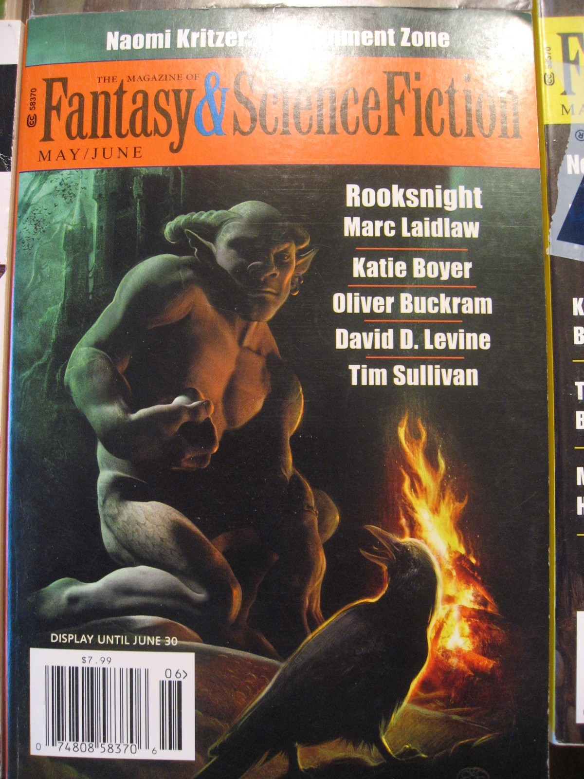 Lot of 12 The Magazine of Fantasy and Science Fiction 2012 – 2019 Various Issues