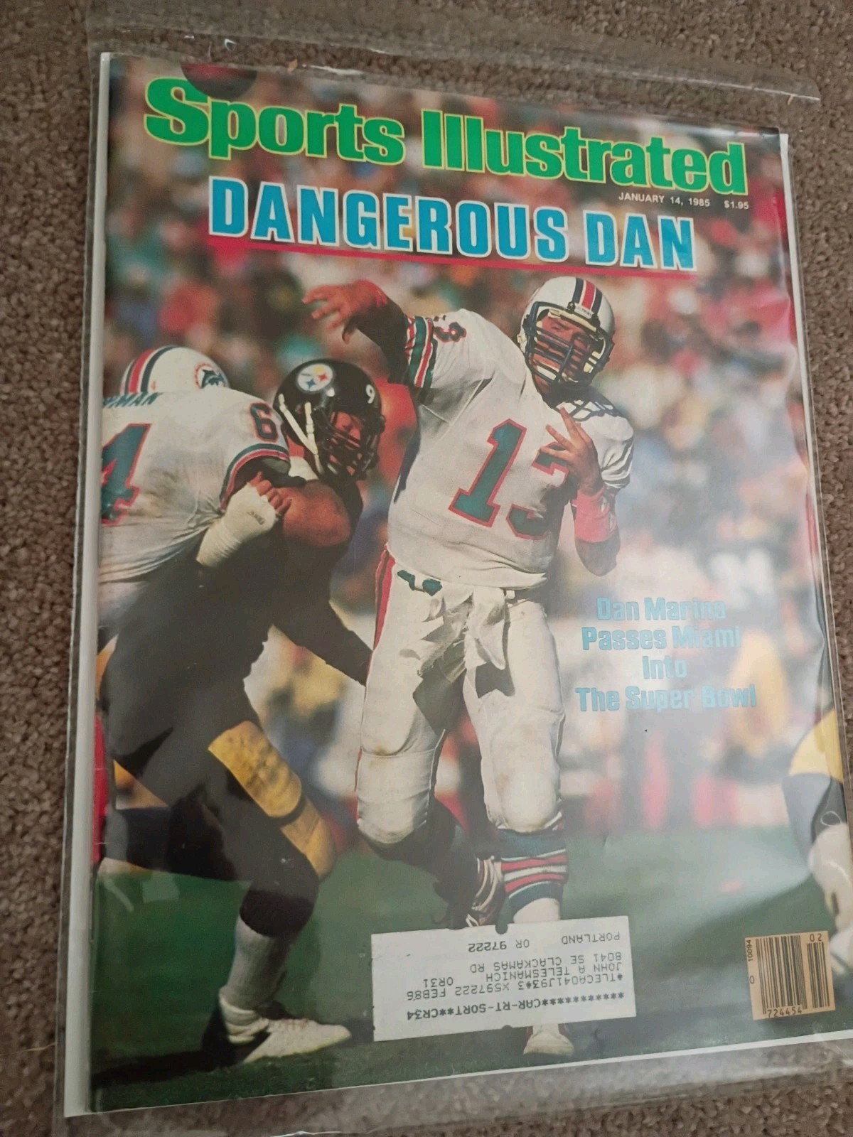 Lot of 10 Vintage DAN MARINO MIAMI DOLPHINS Sports Illustrated Magazines