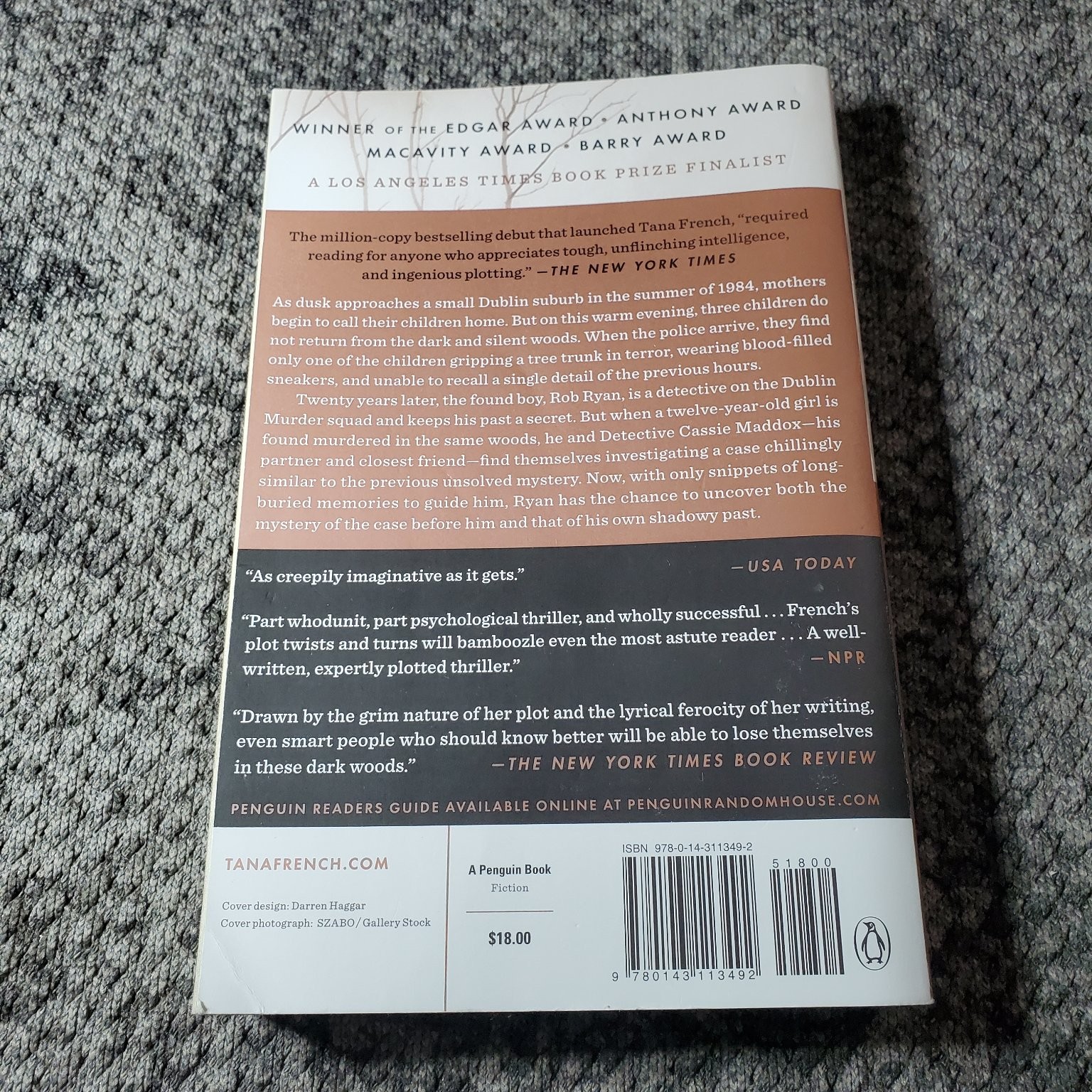 In the Woods Tana French 2007 54th Printing Mystery Thriller Penguin
