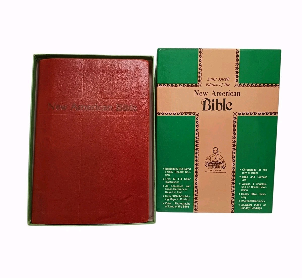 New American Bible St. Joseph Personal Edition Catholic Brown Leather Gold Edges