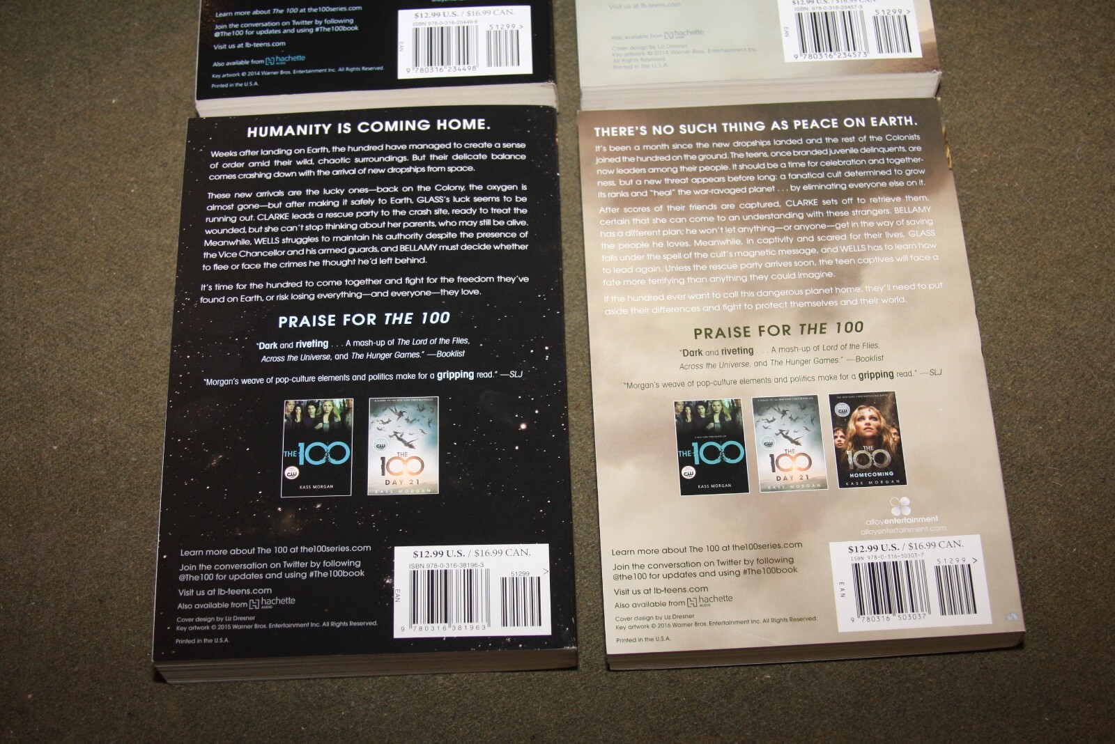 Lot of 4 Kass Morgan TPBs w/ Box – The 100, Day 21, Homecoming, Rebellion
