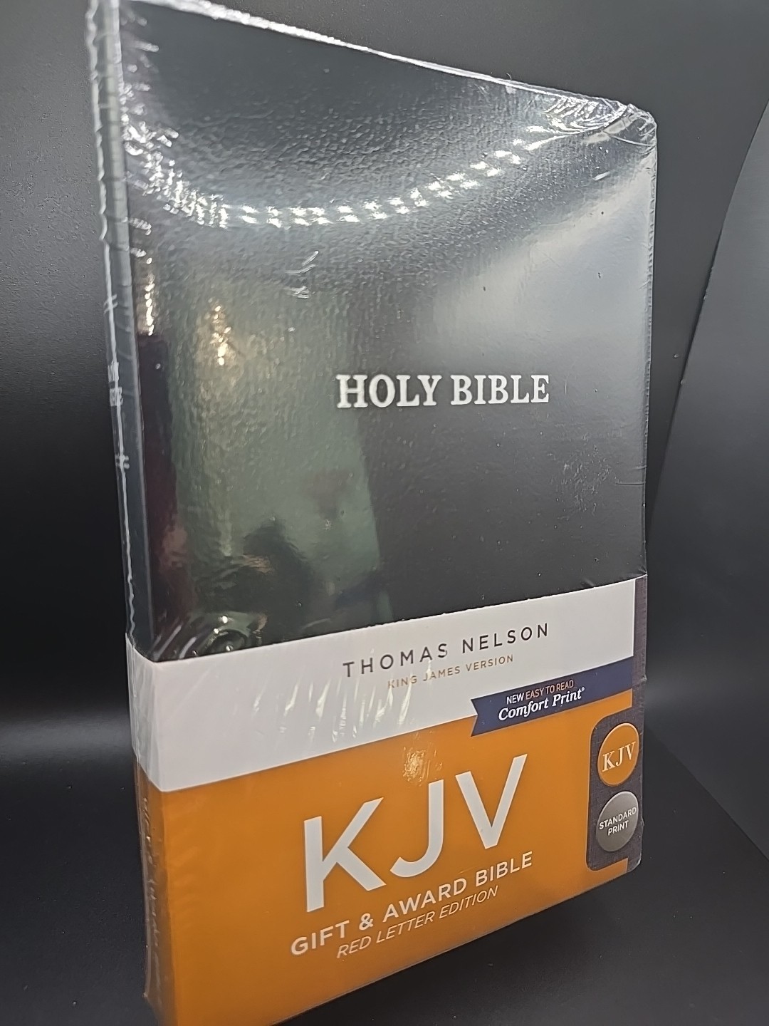 KJV, Gift and Award Bible, Imitation Leather, Black Leatherette New Sealed