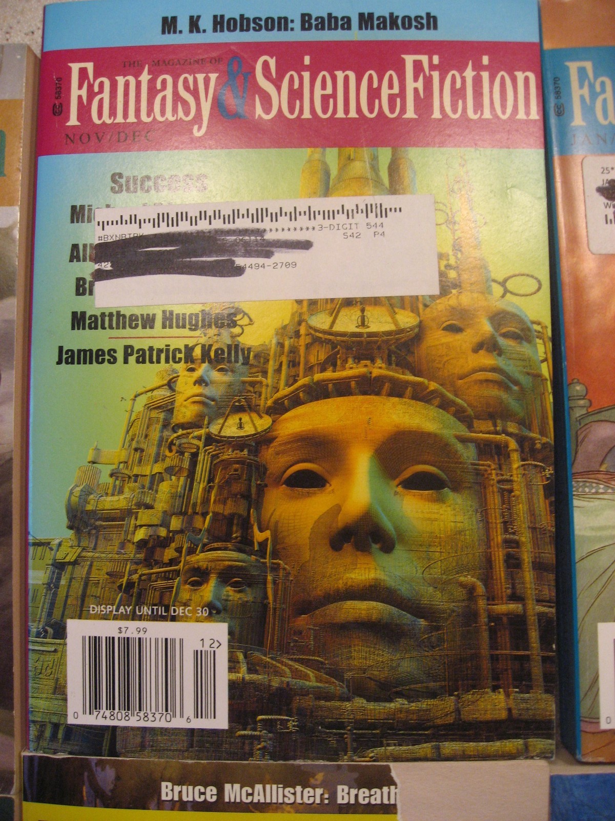 Lot of 12 The Magazine of Fantasy and Science Fiction 2012 – 2019 Various Issues