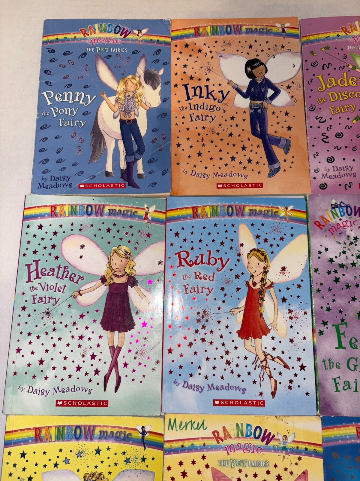 Rainbow Magic Lot of 9 Fairy Series By Daisy Meadows Reading Good Condition