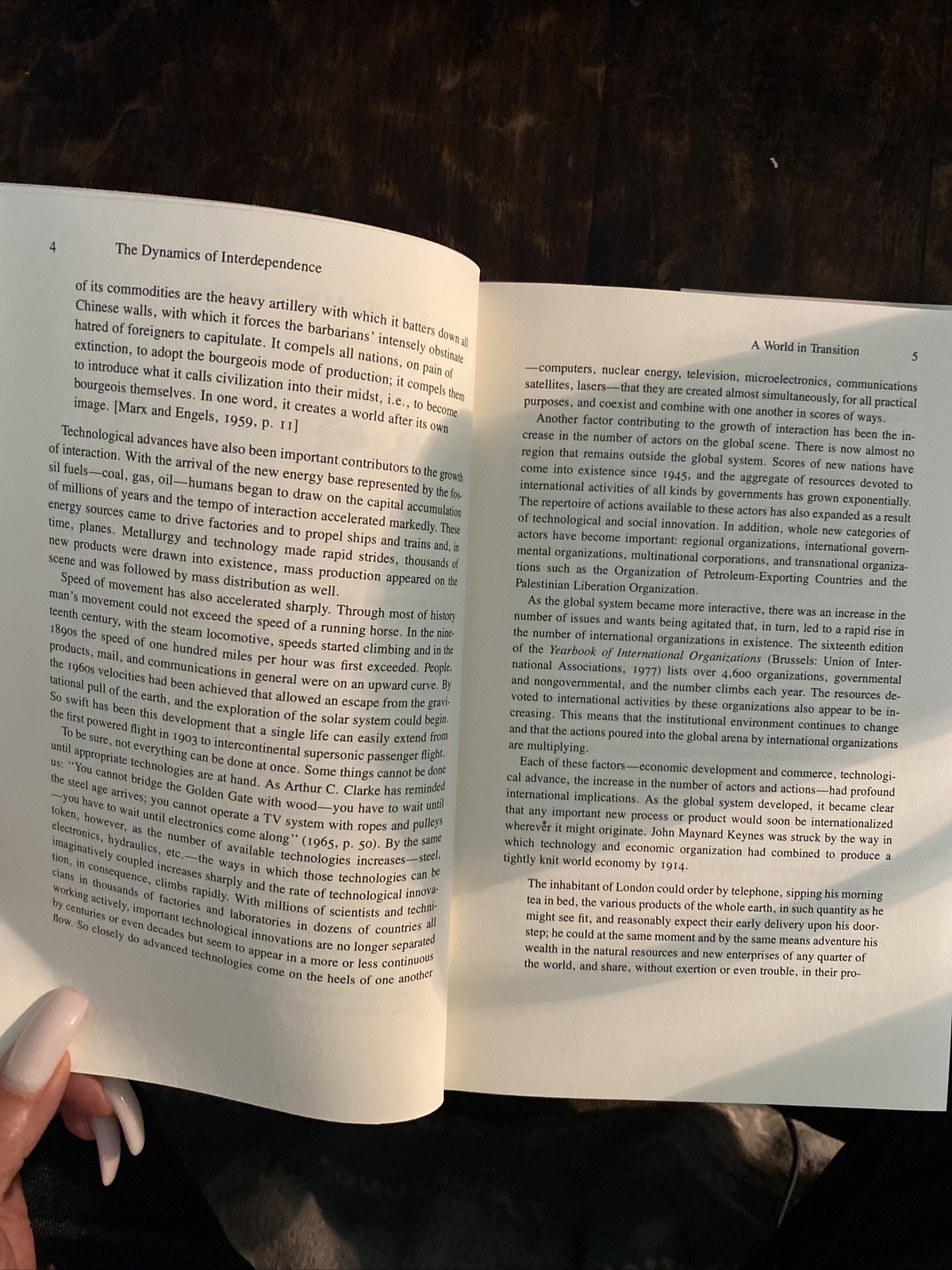 The Dynamics of Interdependence By Andrew M Scott 1982