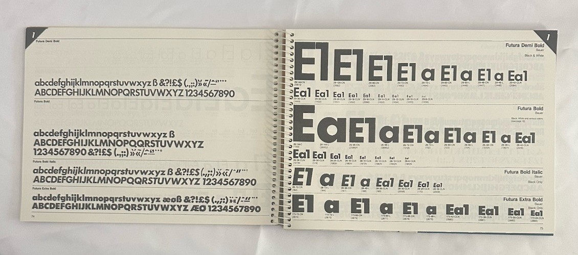 1984 Letraset Graphic Art Materials Reference Manual Spiral Binding 320 Pages