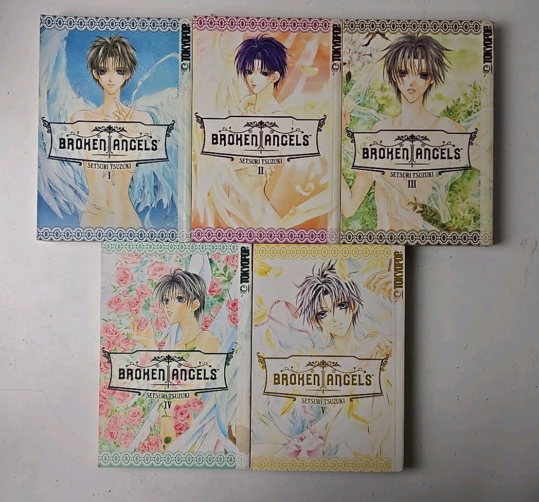 Broken Angels Volumes 1 – 5 Complete Series Manga Setsuri Tsuzuki TokyoPOP