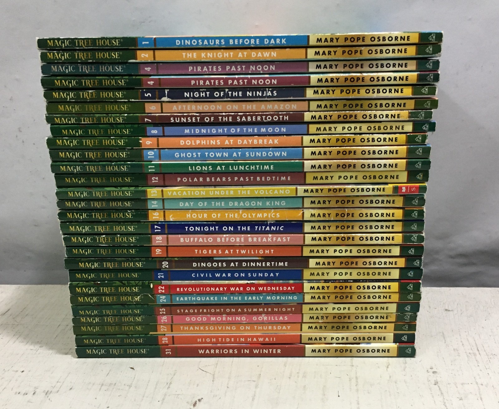 Lot of 27 Different Magic Tree House by Mary Pope Osborne PAPERBACKS