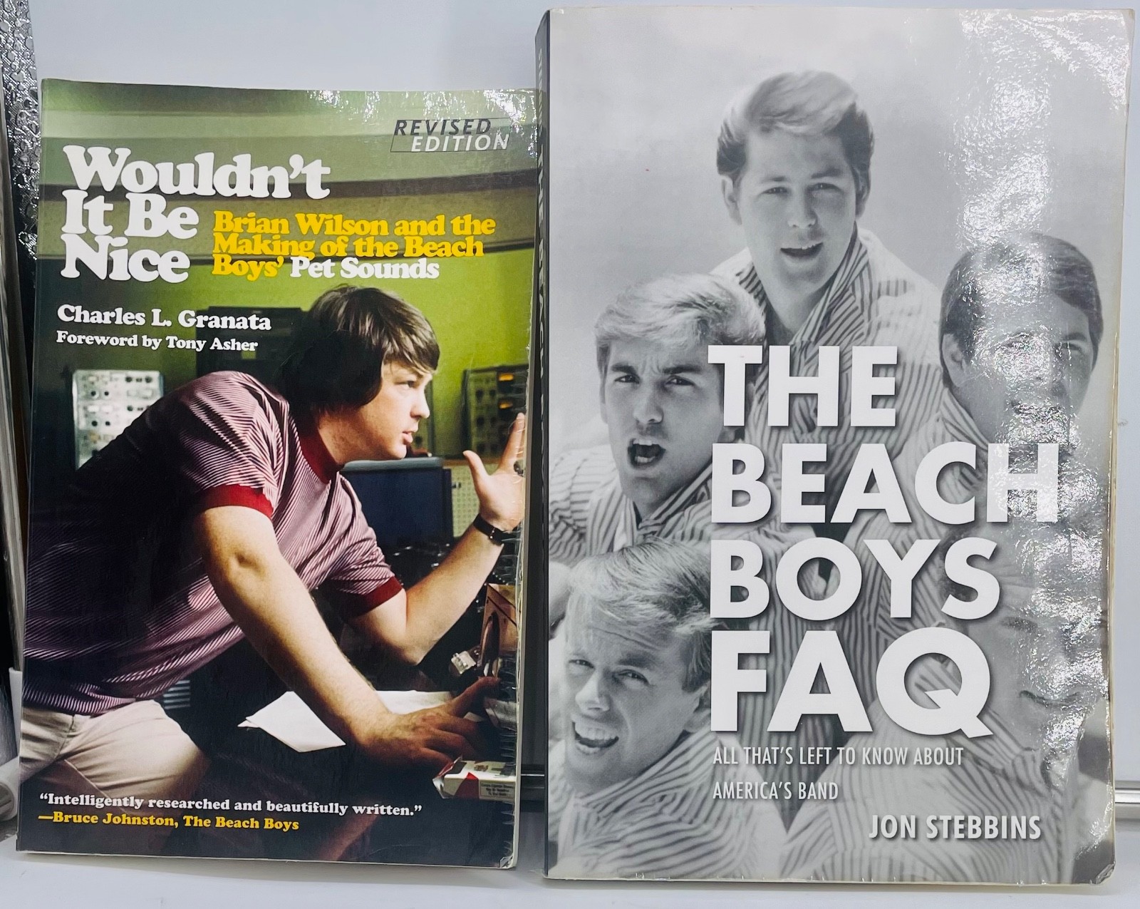 Brian Wilson: Wouldn’t It Be Nice; Beach Boys FAQ – 2 trade PBs, VG+, 2011 2017